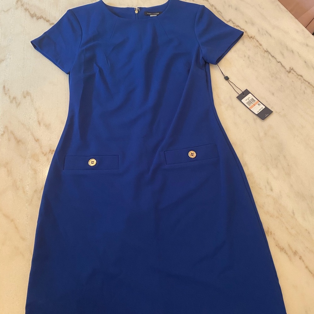 NWT Tommy Hilfiger cobalt blue dress size 2